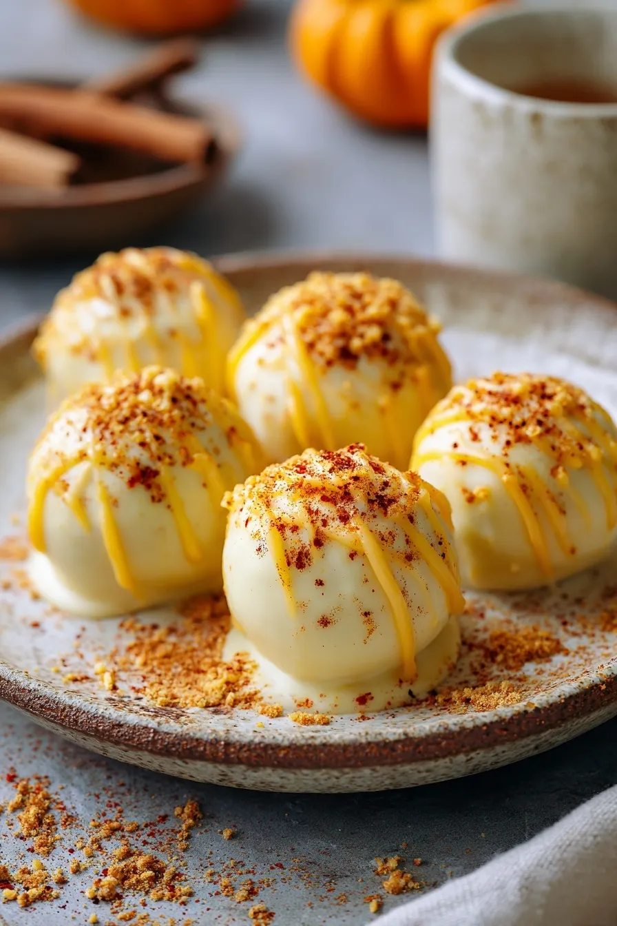 No-Bake Pumpkin Cheesecake Balls