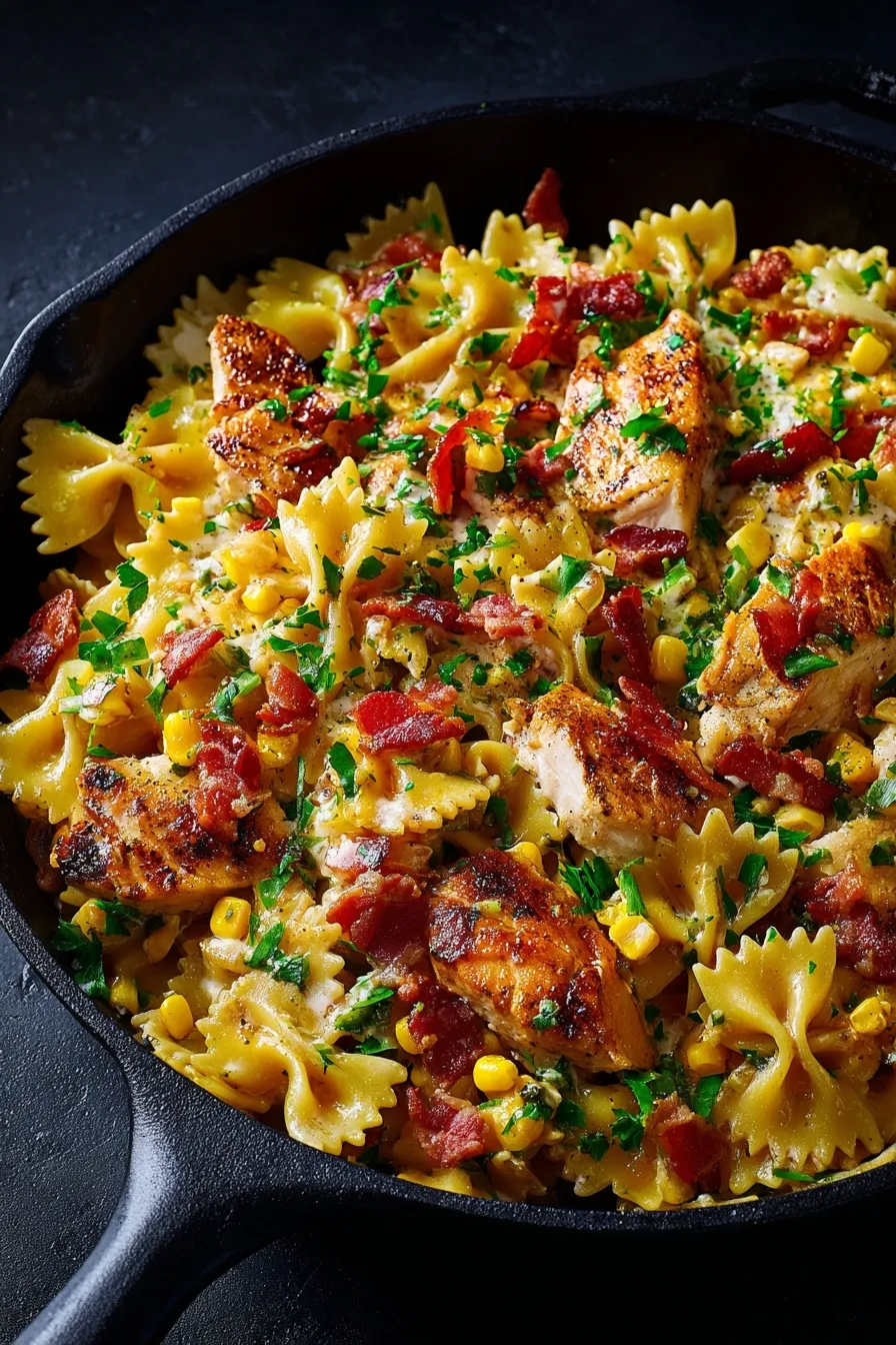 Corn Chicken Pasta