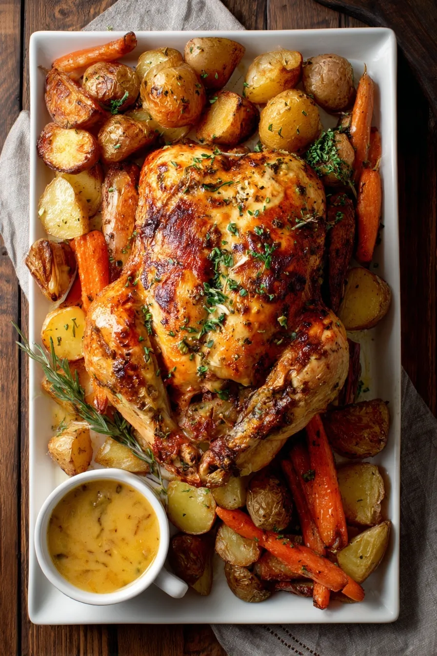 Roasted Turkey and Potatoes