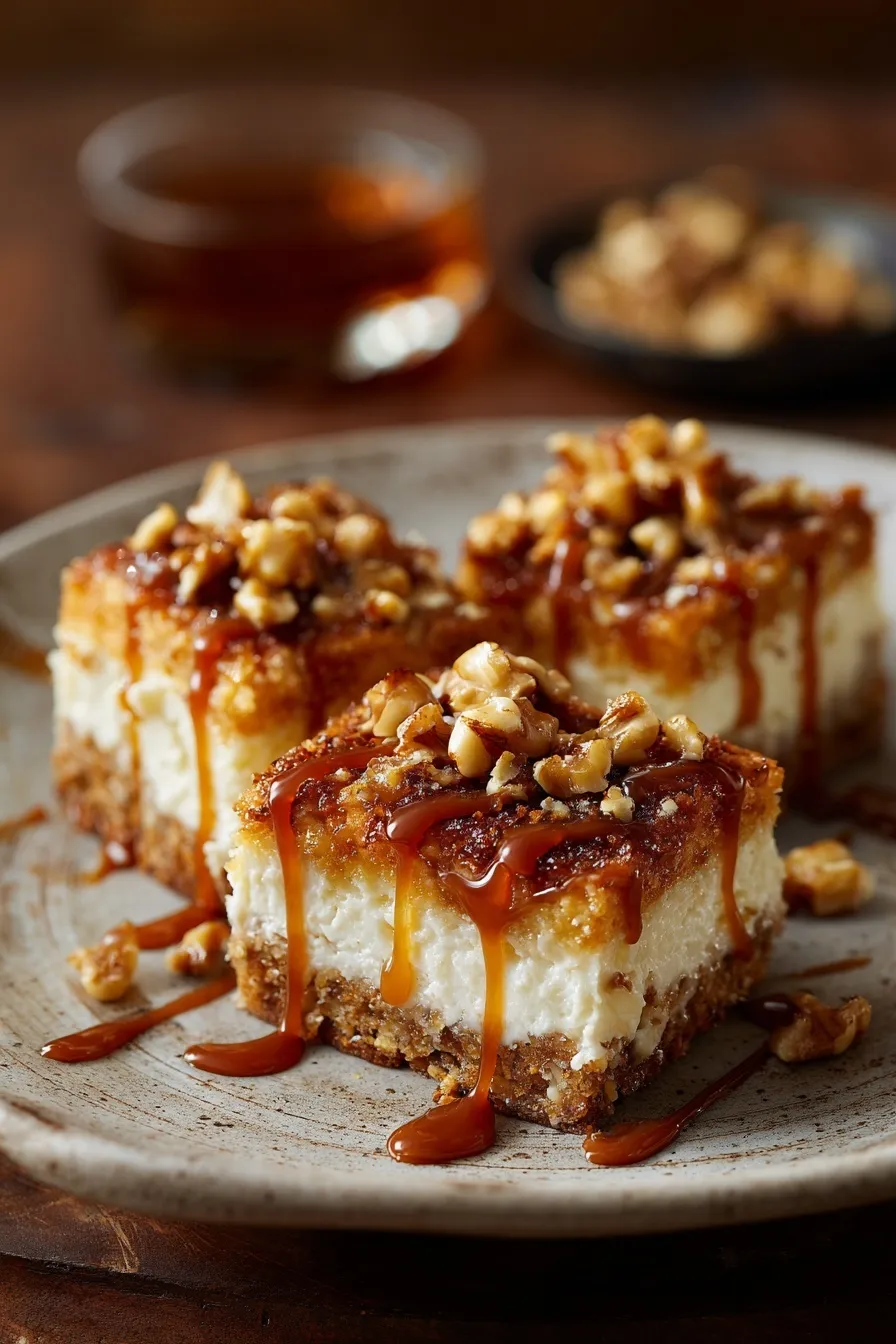 Caramel Apple Cheesecake Bars