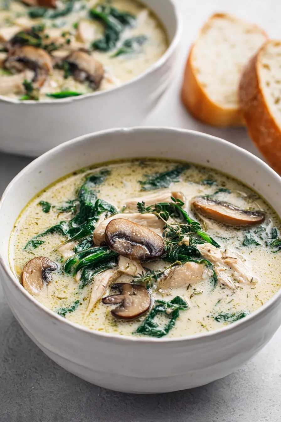 Rotisserie Chicken and Mushroom Soup