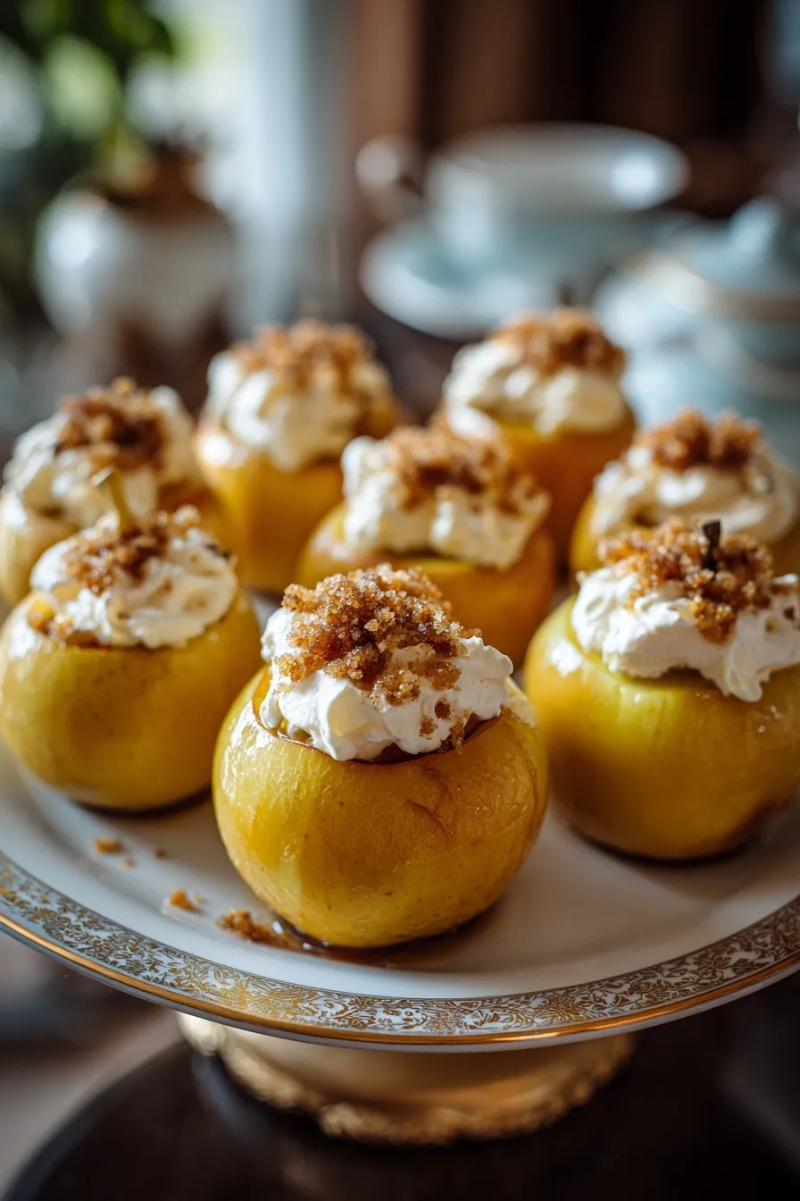 Cheesecake Stuffed Baked Apples