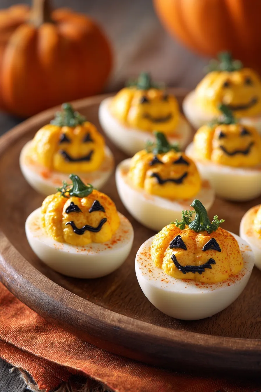 Pumpkin Patch Deviled Eggs