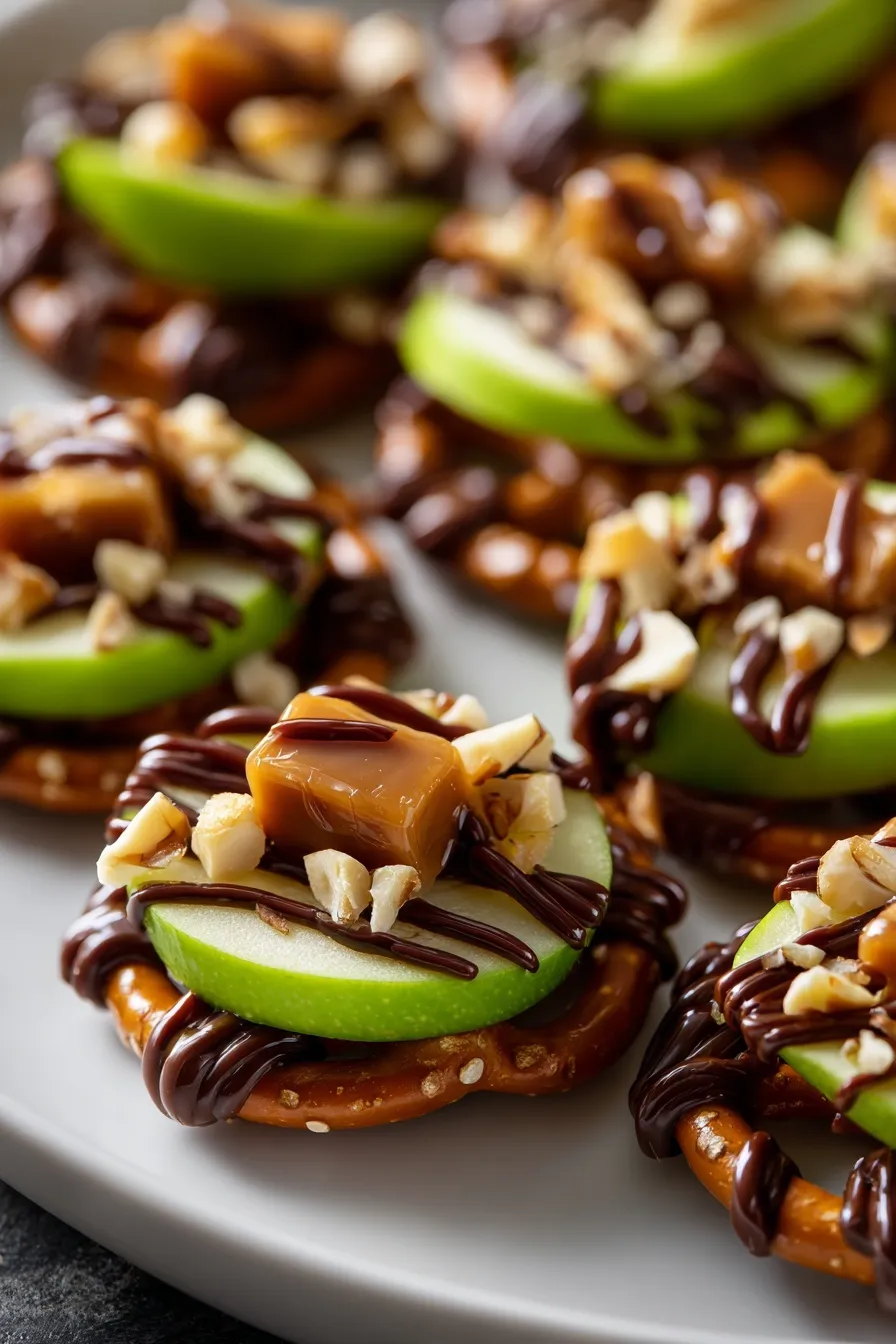 Caramel Apple Pretzel Bites