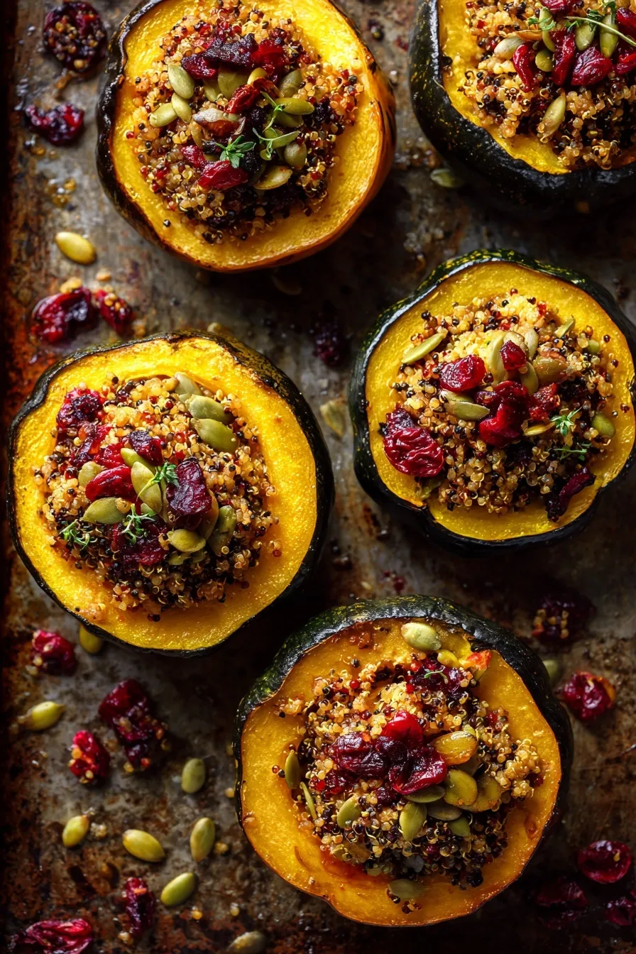 Vegetarian Stuffed Acorn Squash