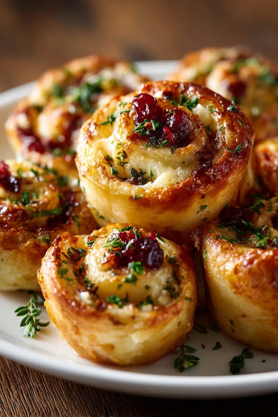 Cranberry Feta Pinwheels