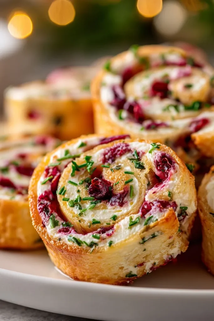 Easy Cranberry Feta Pinwheels Recipe