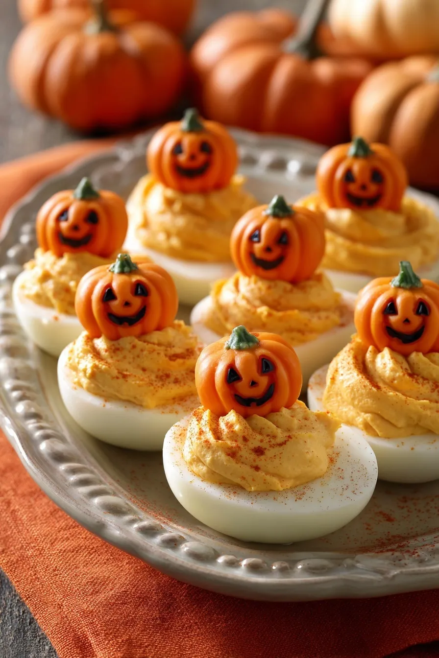 Pumpkin Patch Deviled Eggs