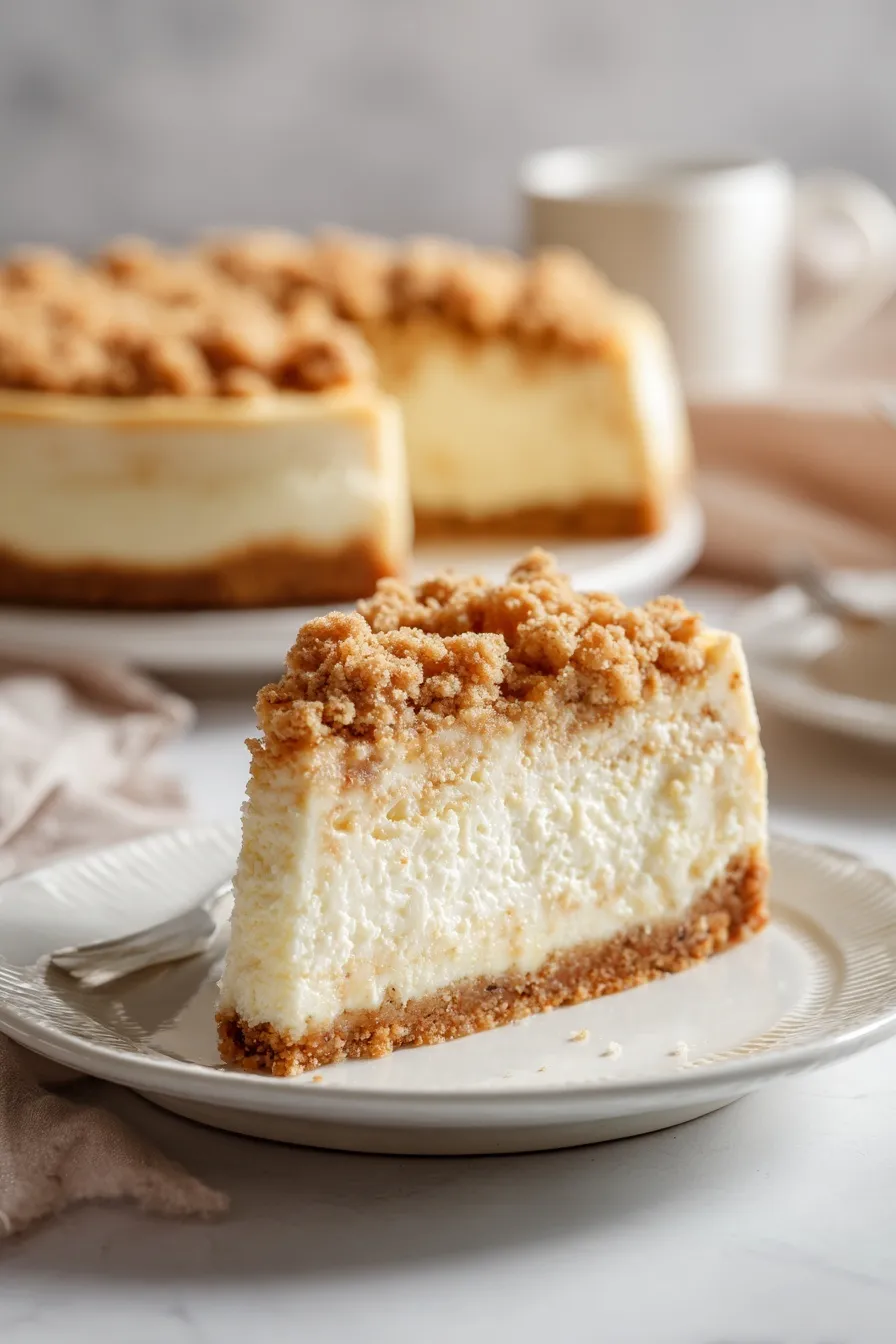 Apple Crumble Cheesecake