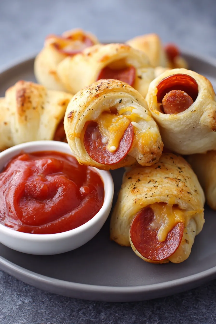 Pepperoni Mozzarella Croissant Rolls
