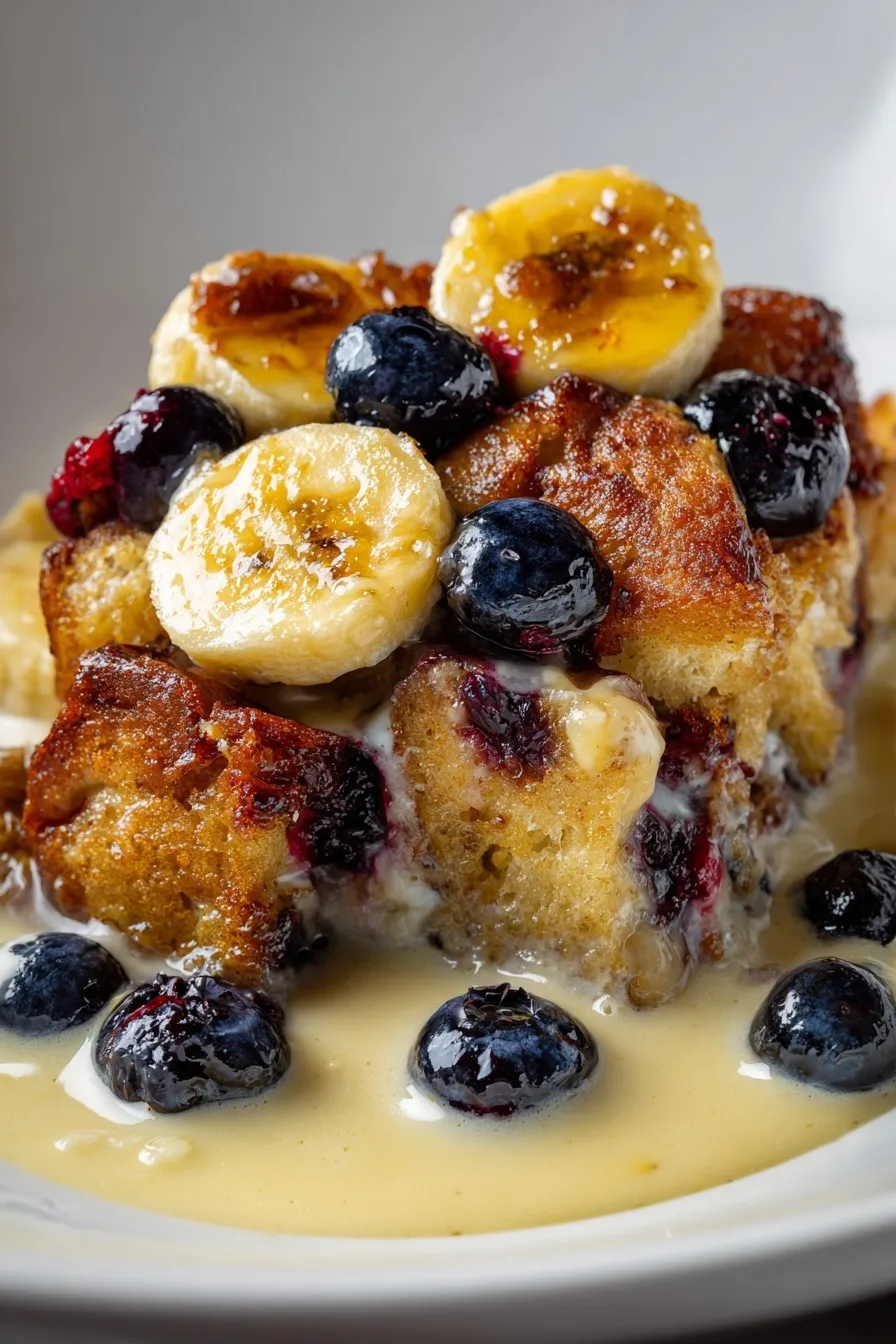 Blueberry Lemon French Toast Casserole