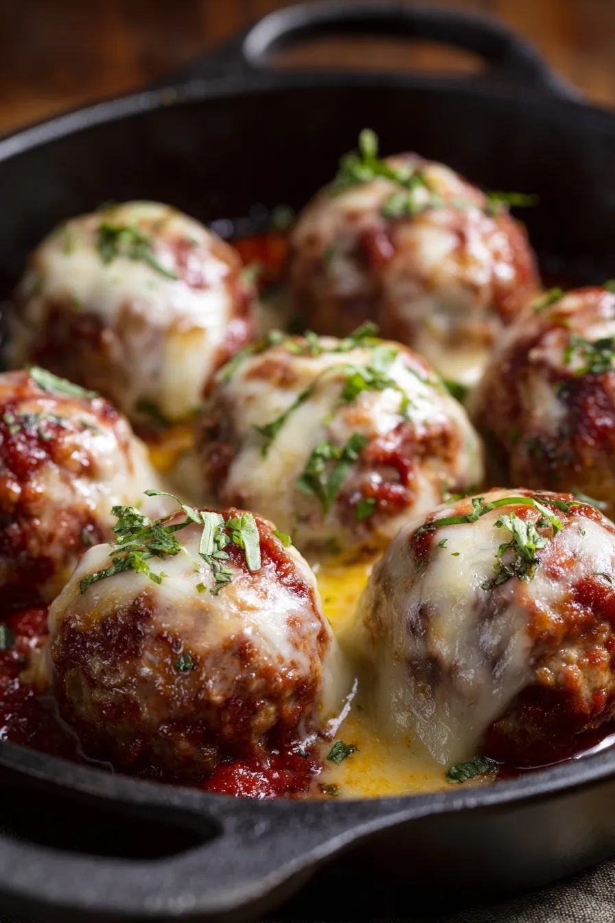 Crockpot French Onion Meatballs