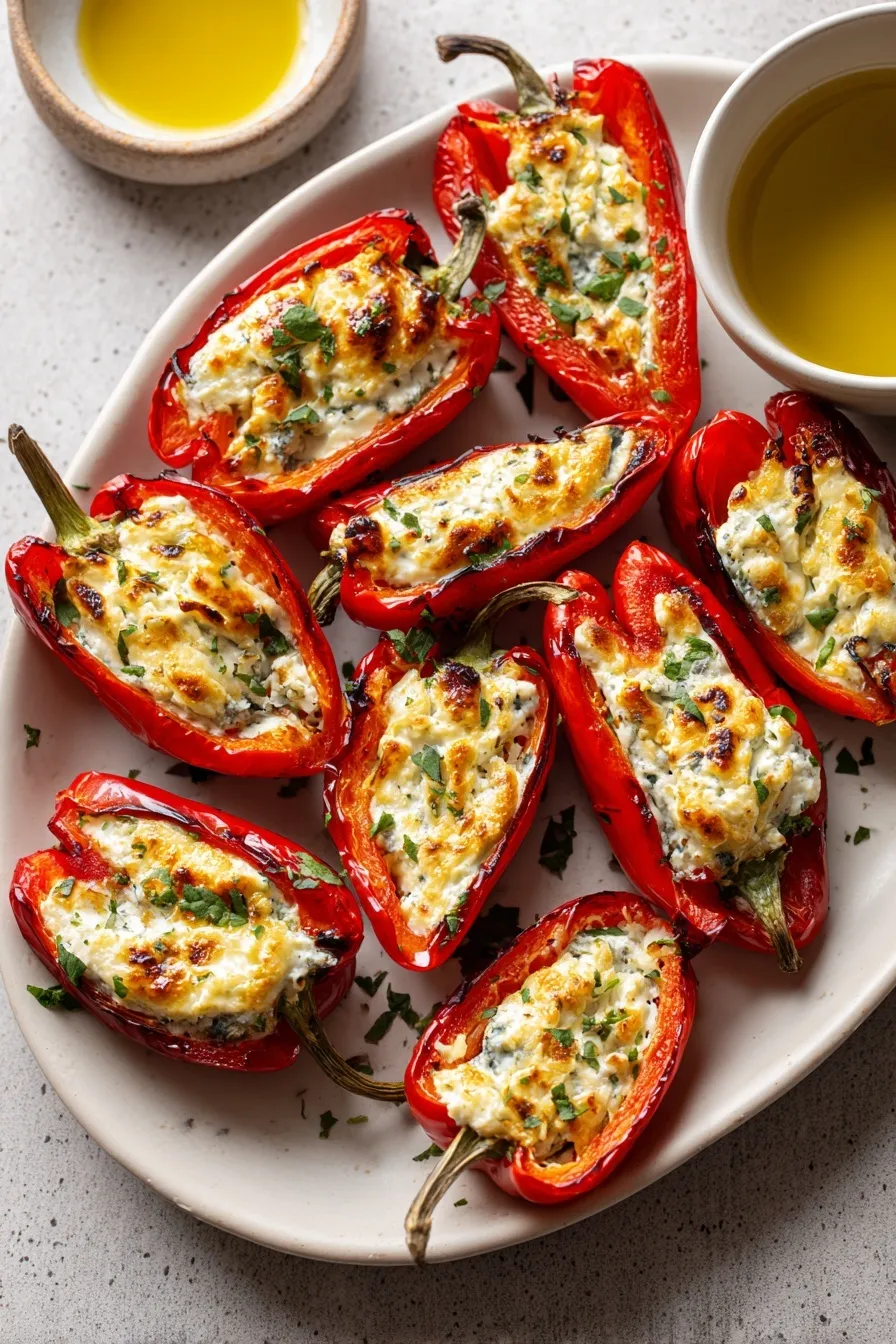 Goat Cheese Stuffed Mini Peppers