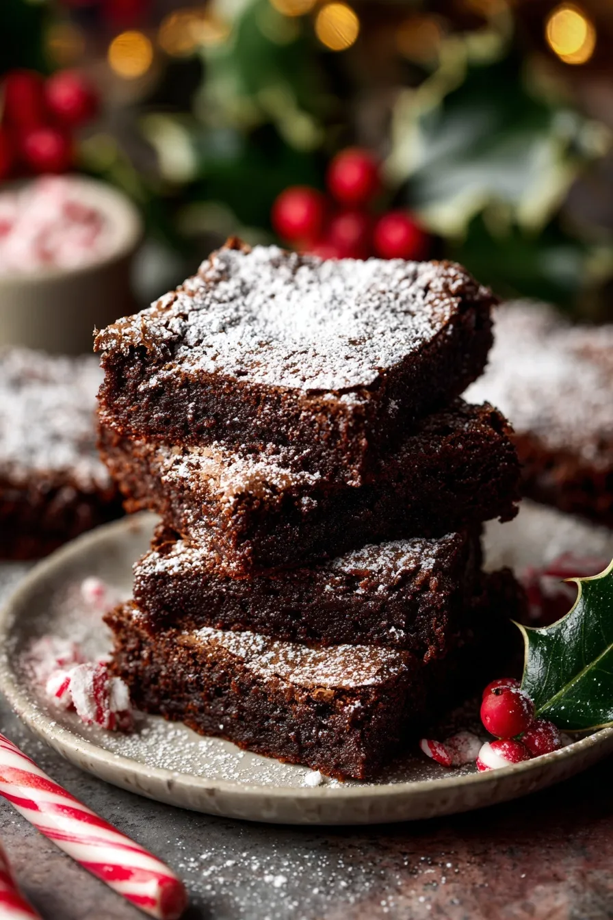 Gingerbread brownies