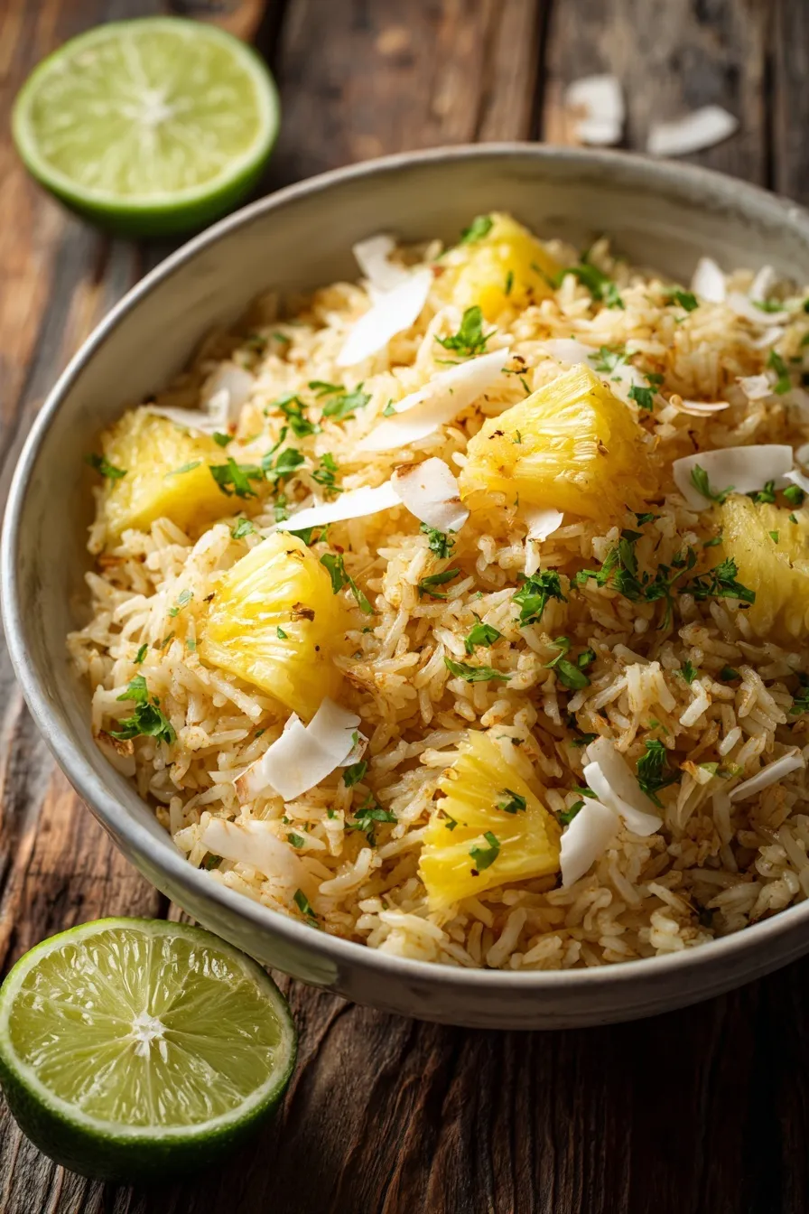 Tropical Coconut Pineapple Rice