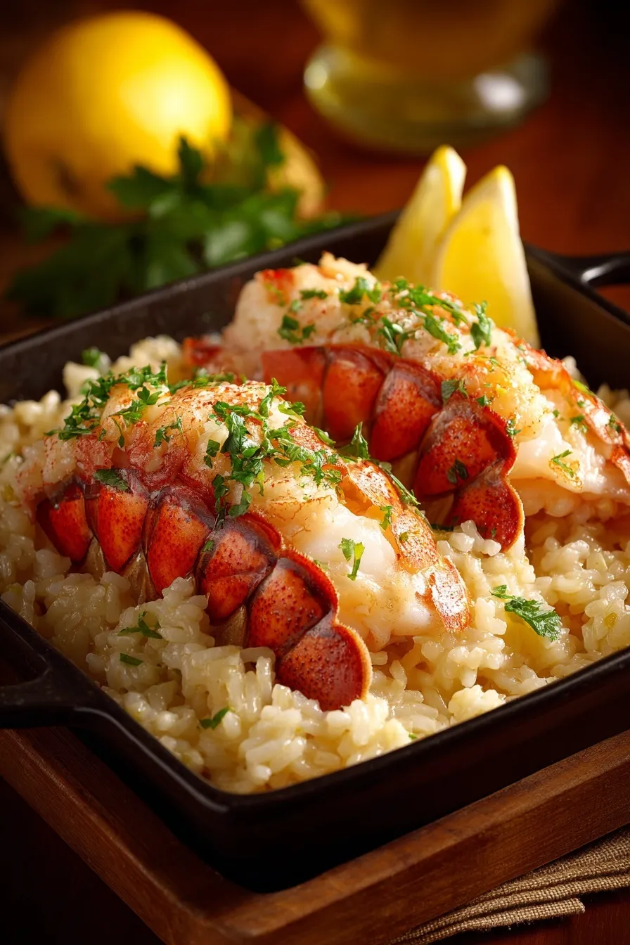 Lemon Butter Lobster Risotto