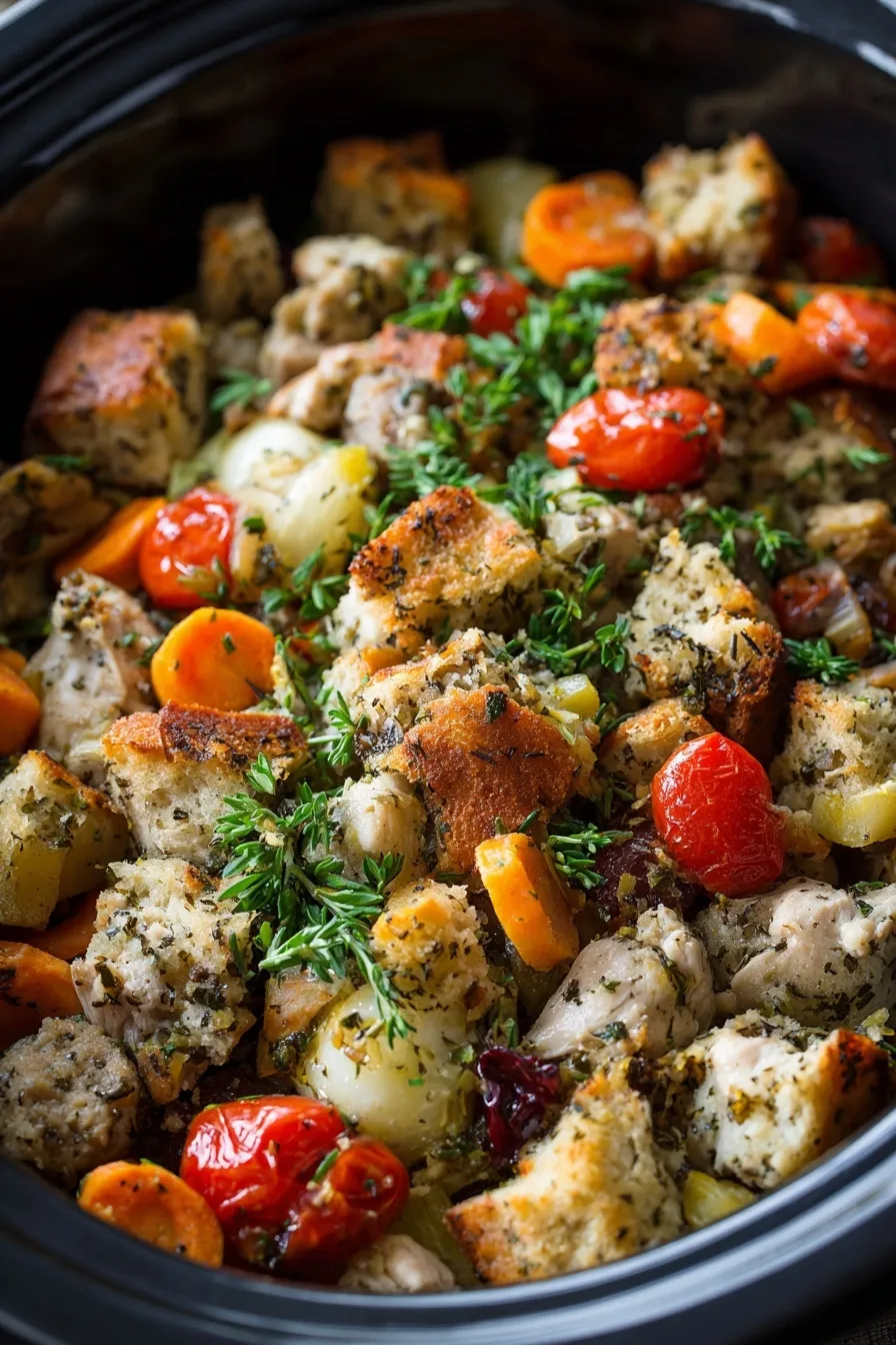 Crock Pot Chicken Stuffing