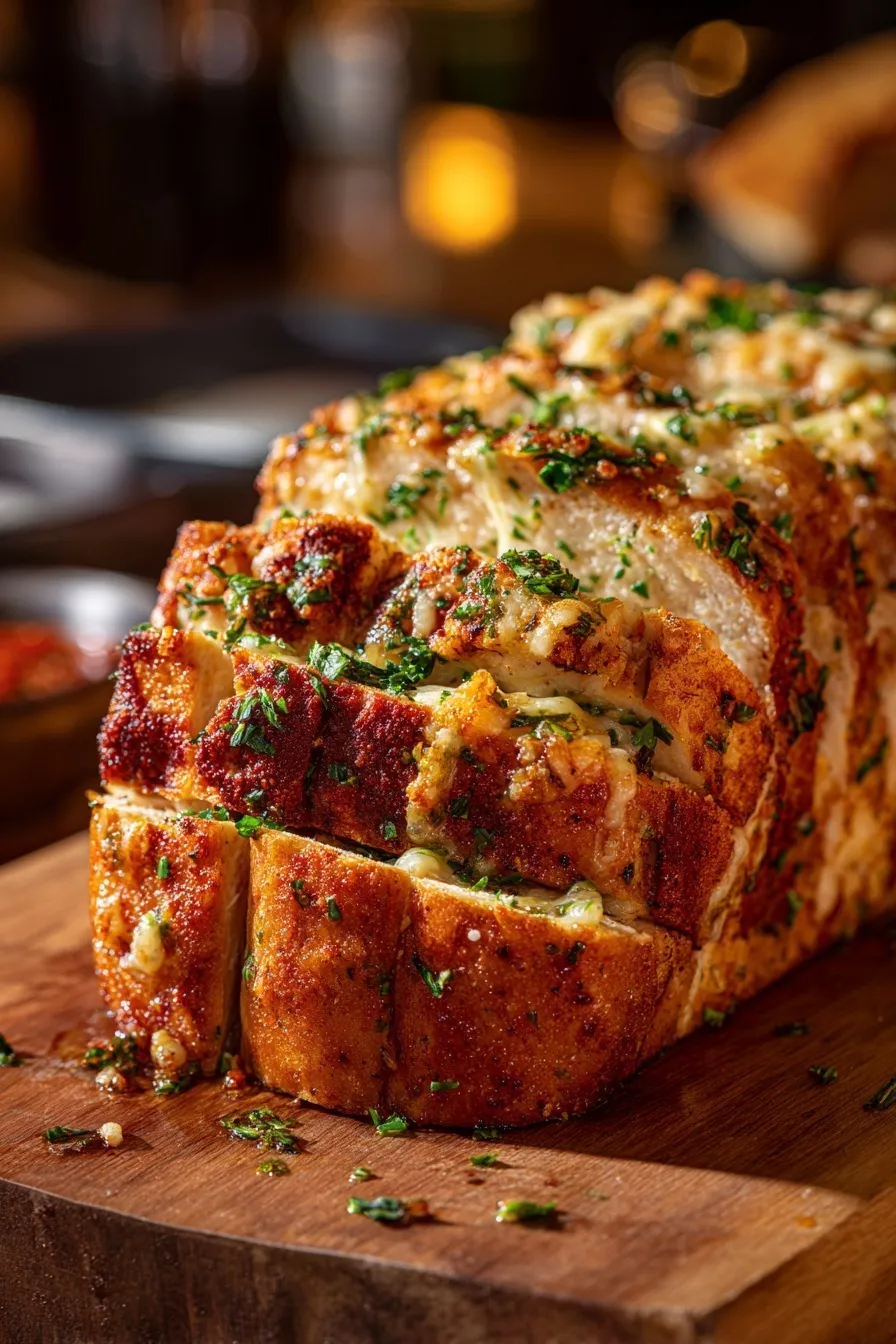Garlic Parmesan Chicken Meatloaf