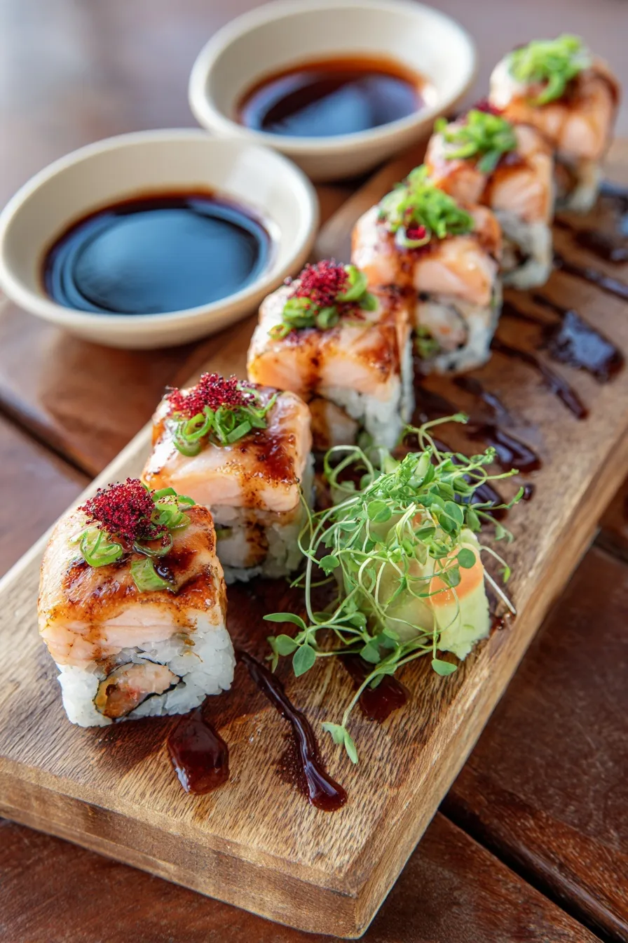 Spicy Salmon Sushi Bake