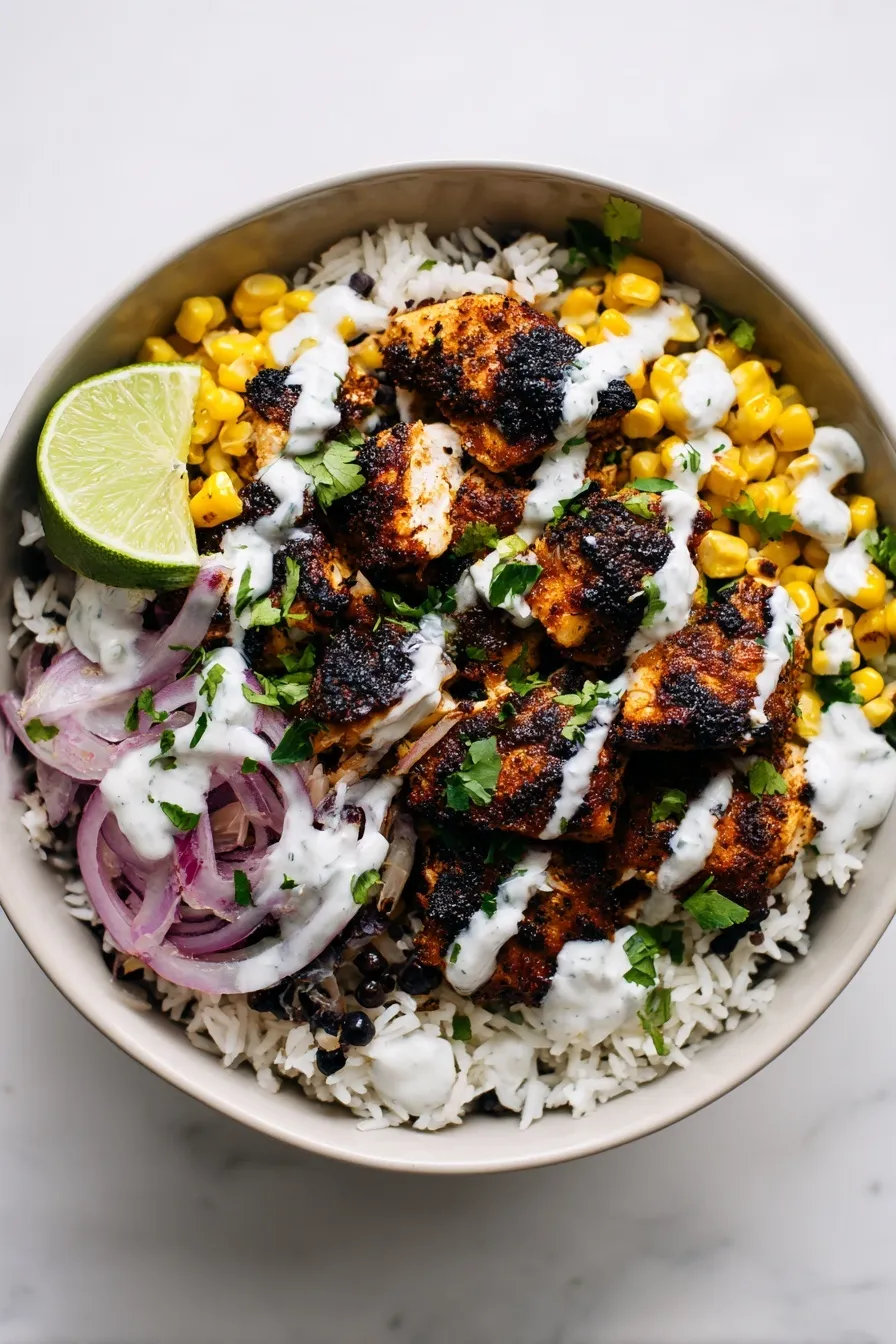 Street Corn Chicken Bowl