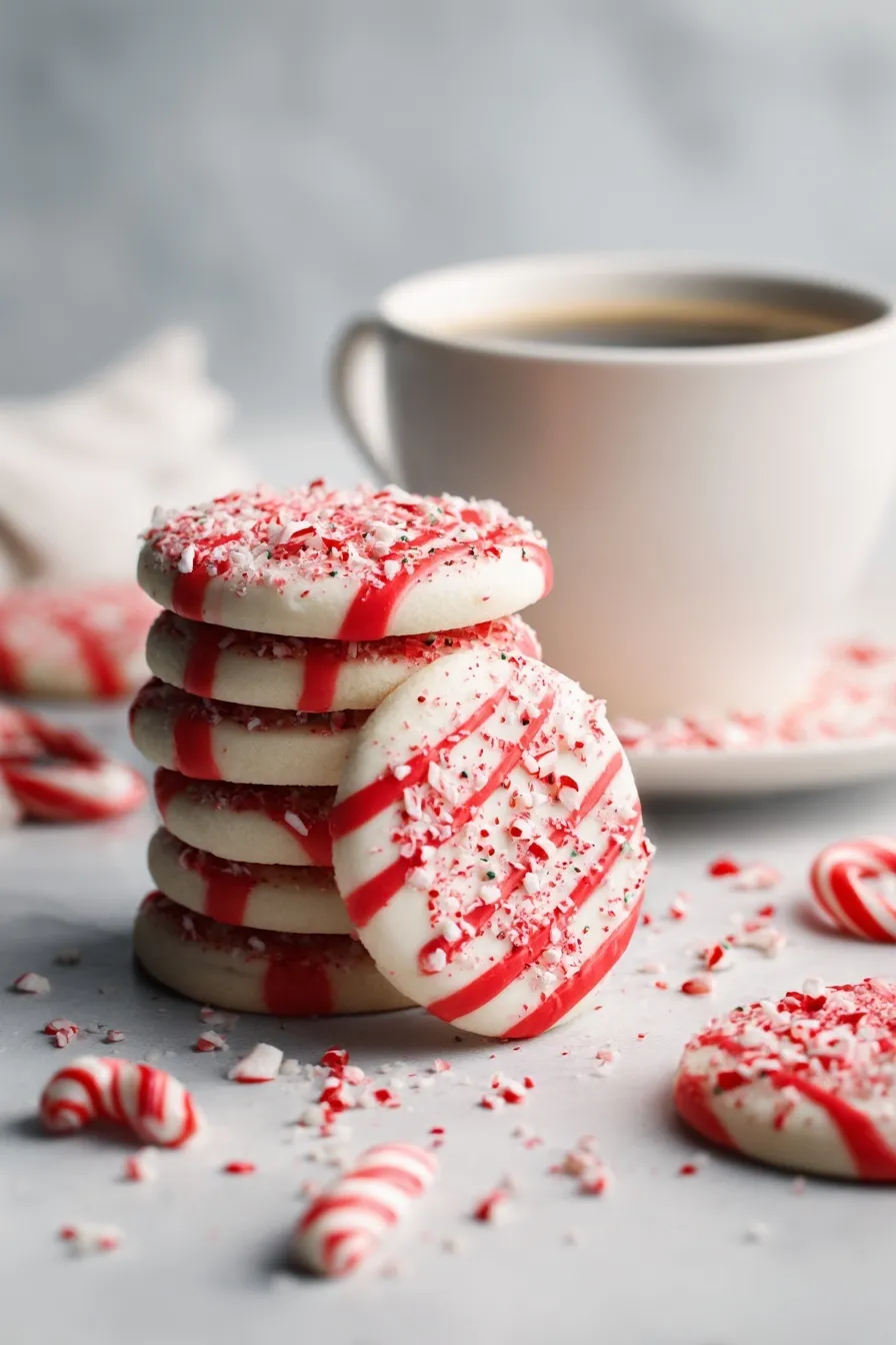 peppermint butter cookie sandwiches
