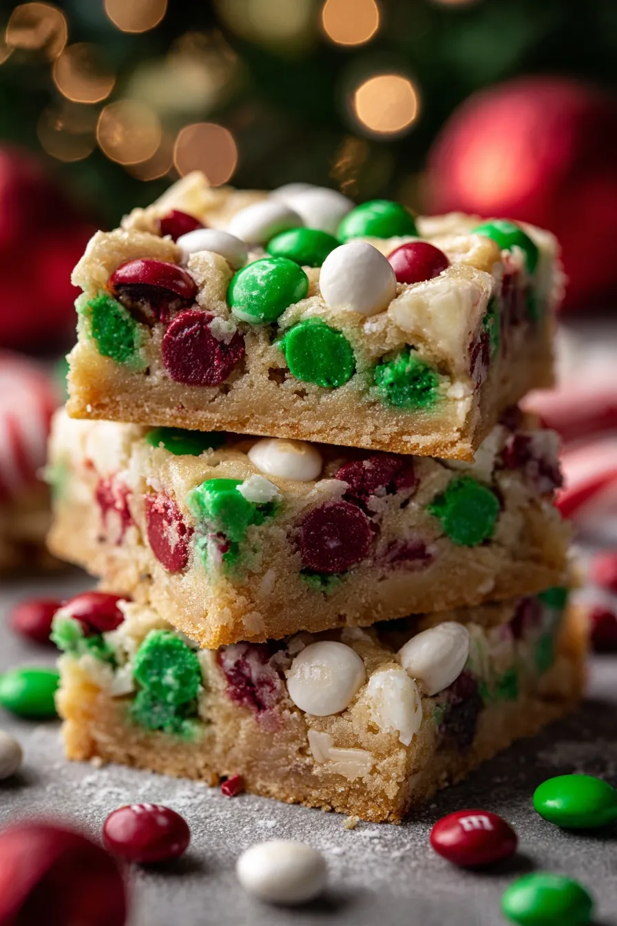 Christmas cookie bars