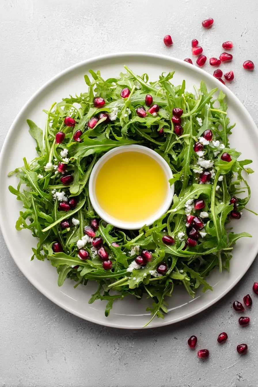 Christmas wreath salad