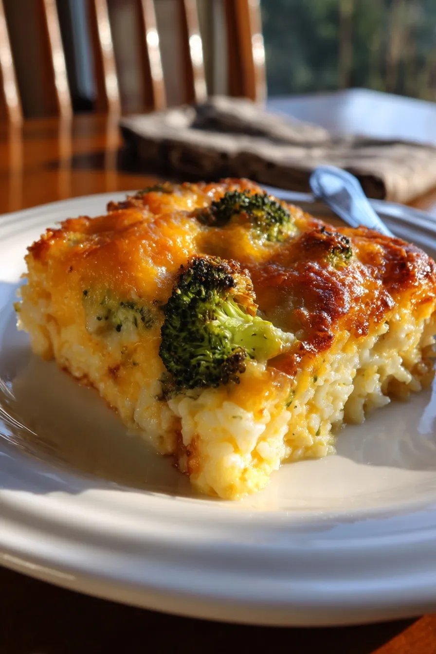 broccoli cheese rice casserole