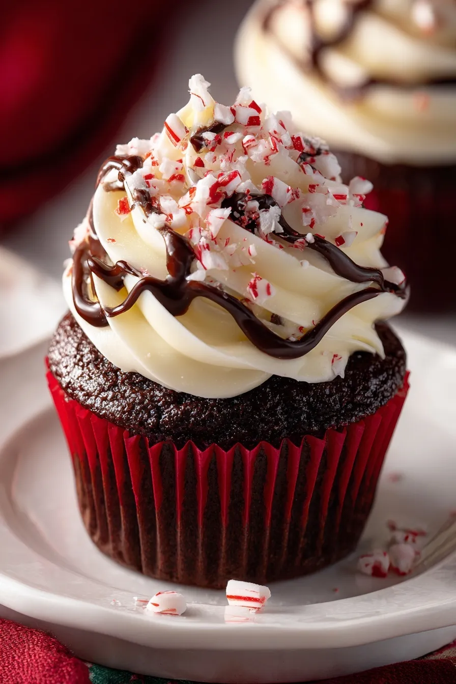 peppermint mocha cupcakes