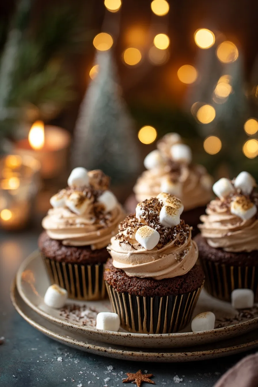 hot chocolate cupcakes