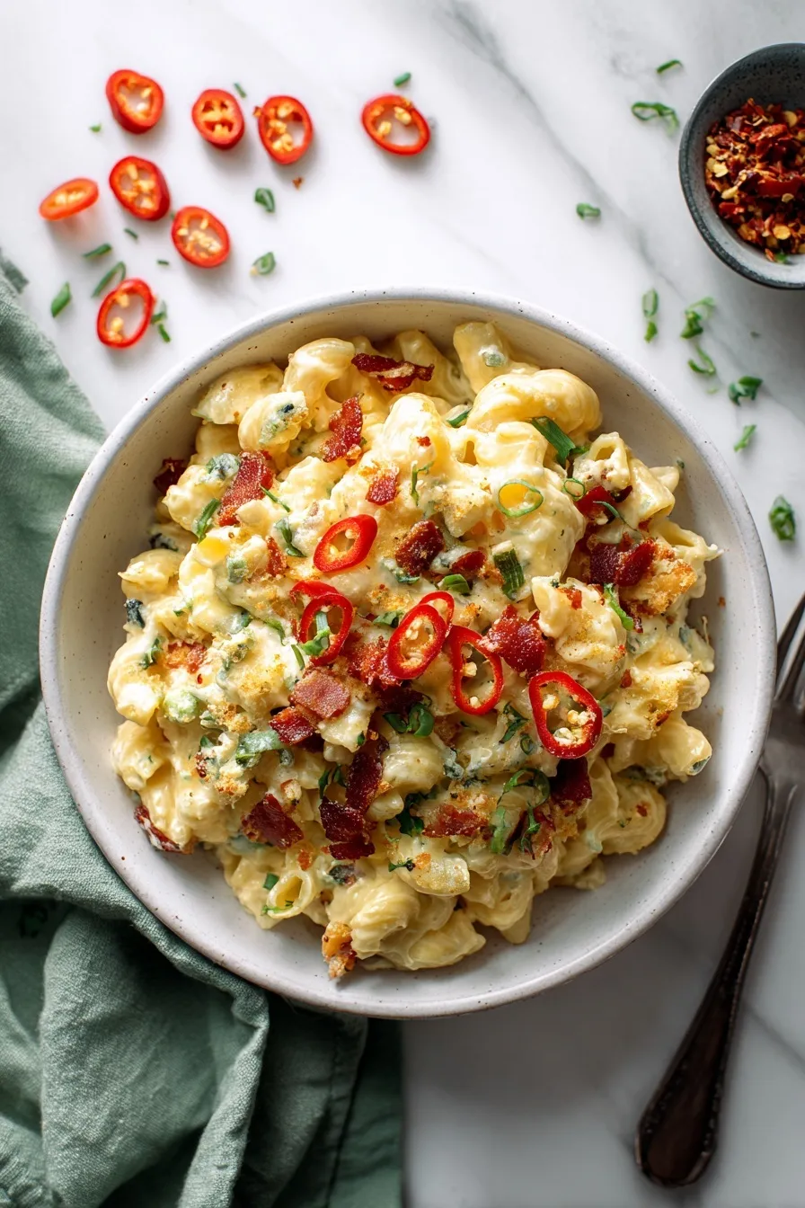 Jalapeño popper mac and cheese
