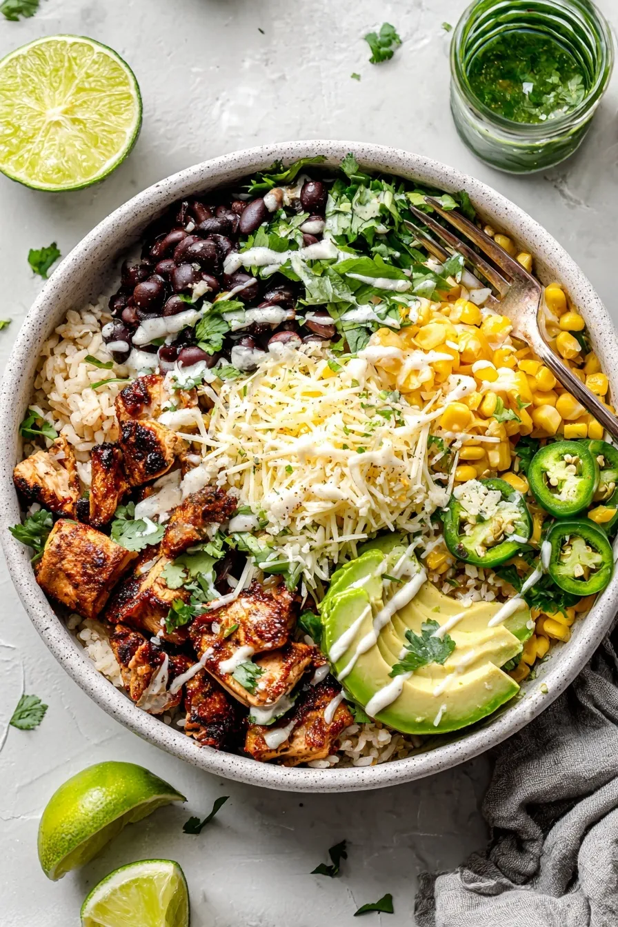 Slow Cooker Chicken Burrito Bowl