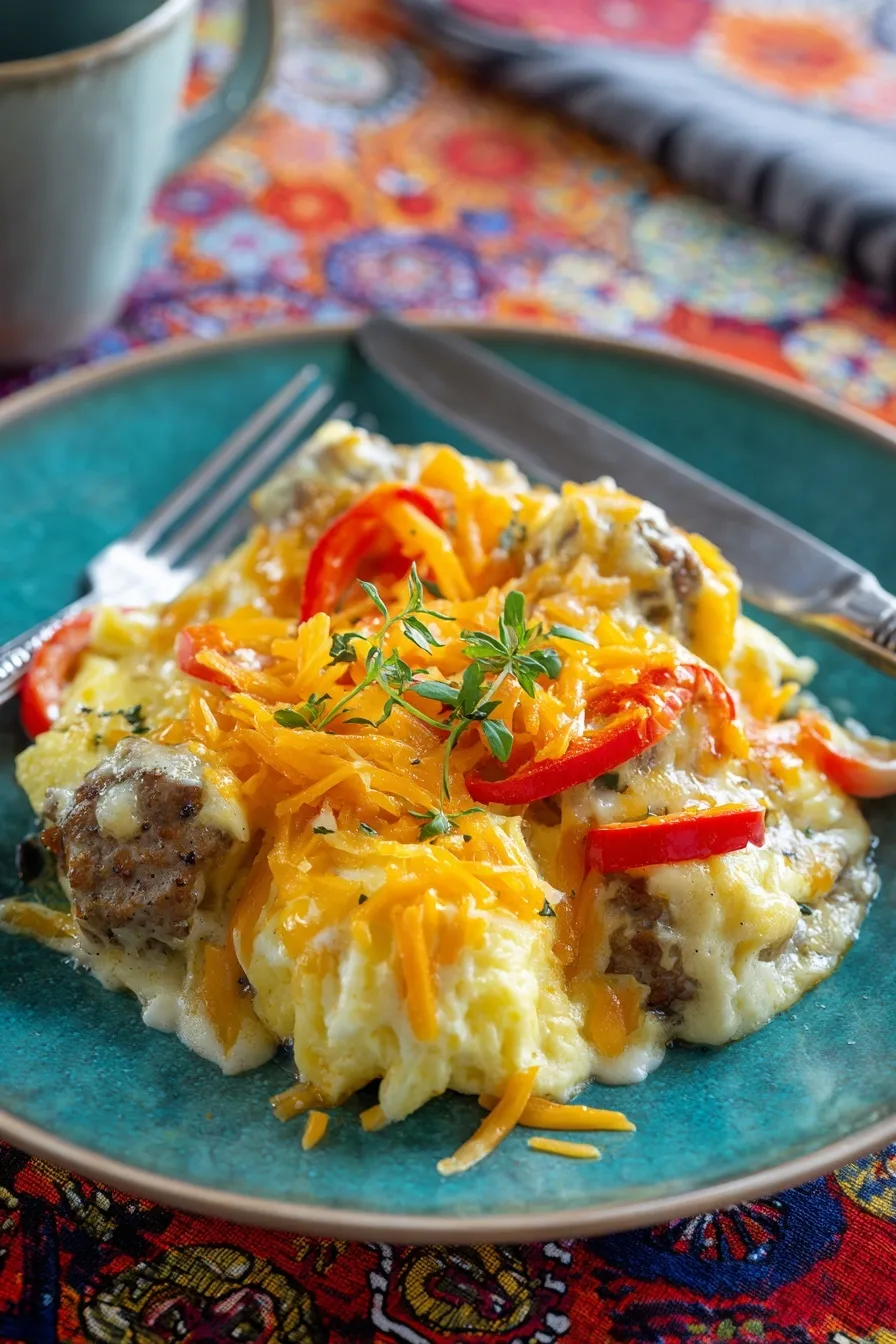 Loaded Grits Breakfast Casserole