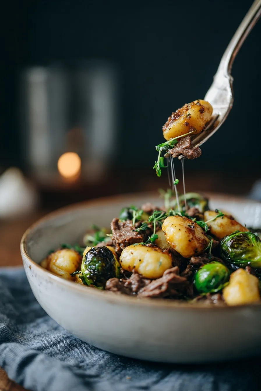 Pot roast gnocchi