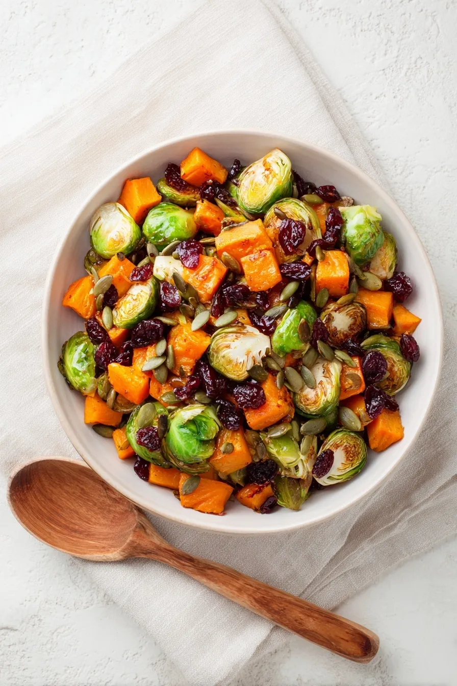 Roasted Brussels Sprouts Butternut Squash