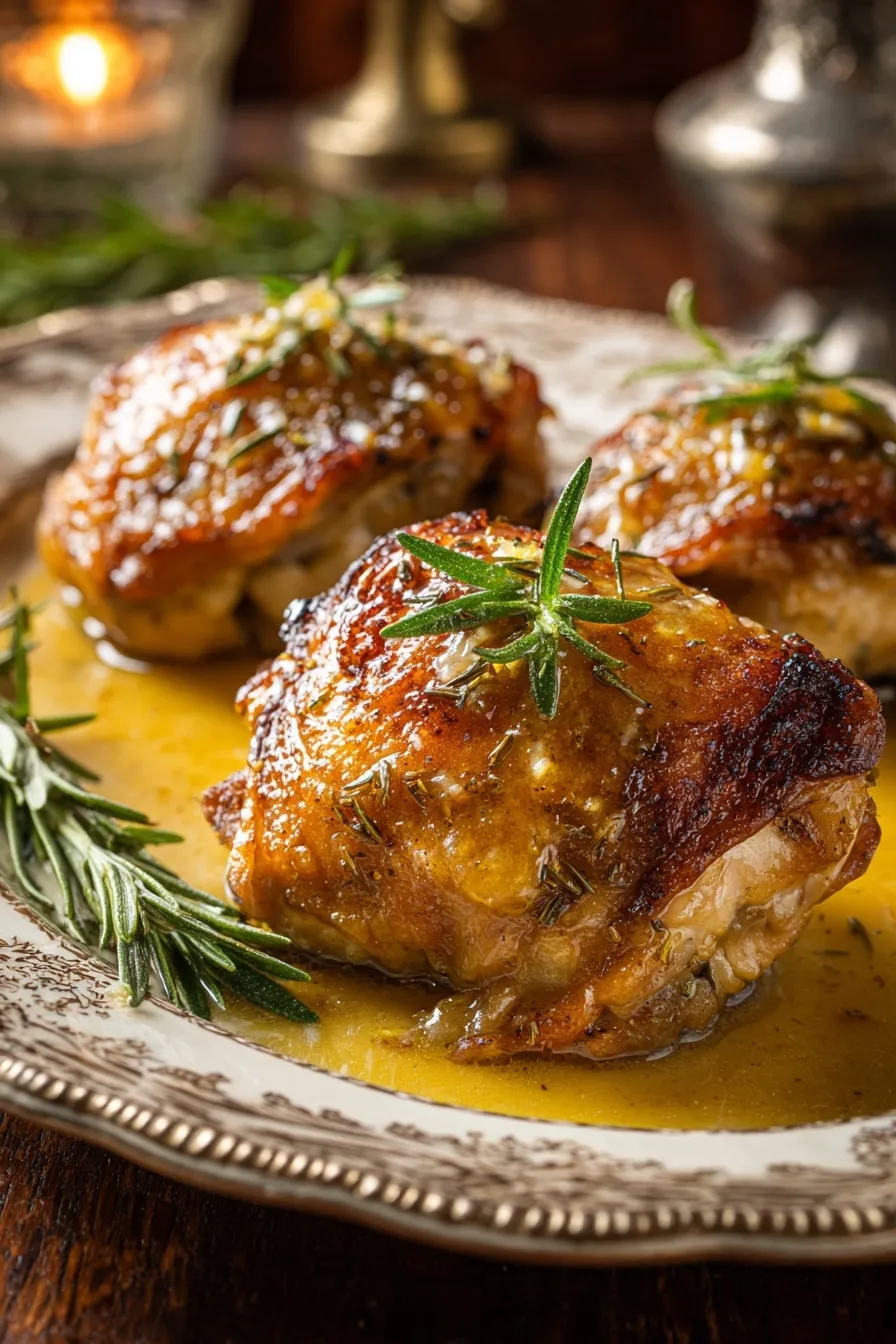 Lemon Paprika Roast Chicken Thighs