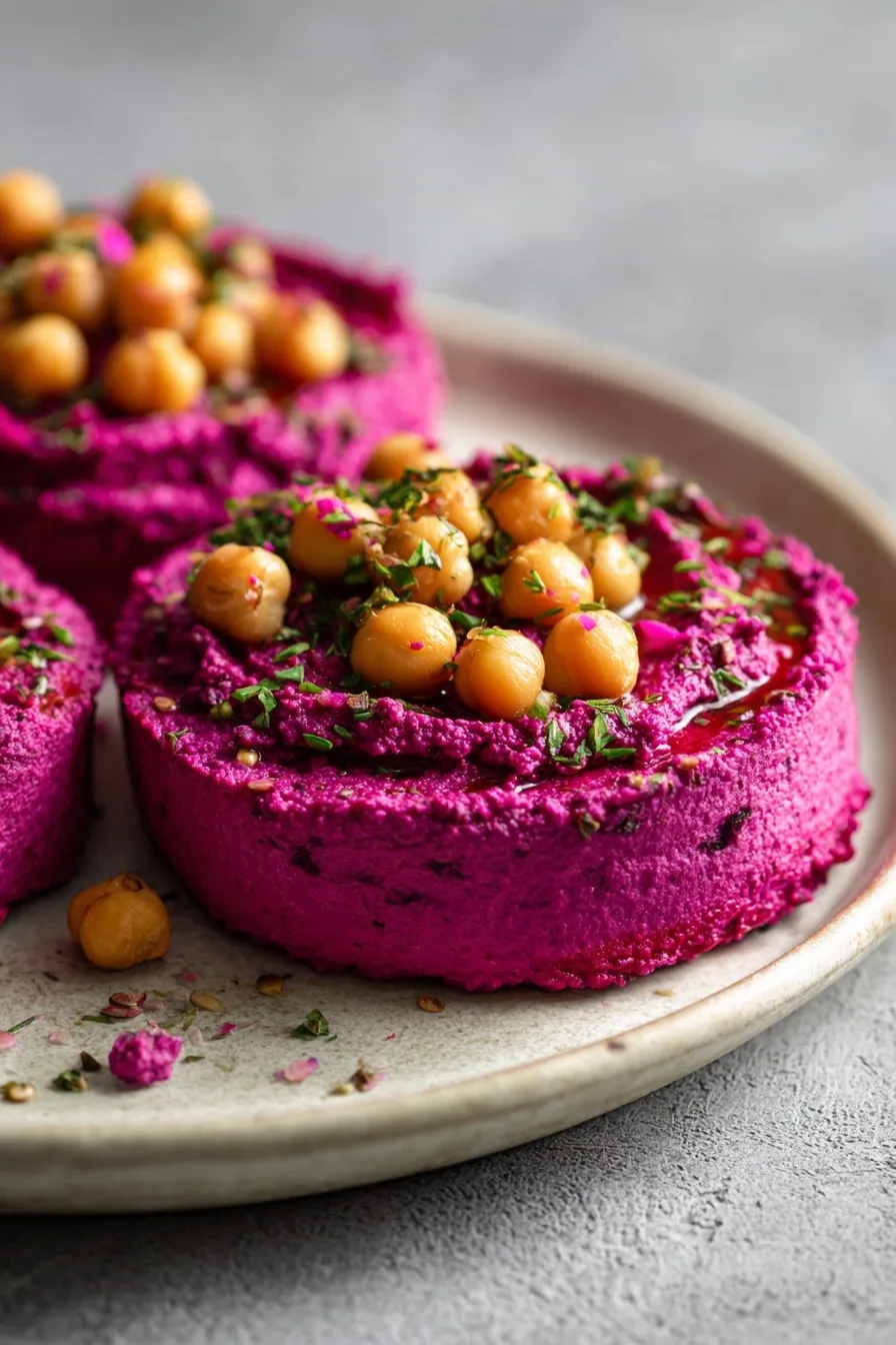 Roasted Beet Hummus Cups