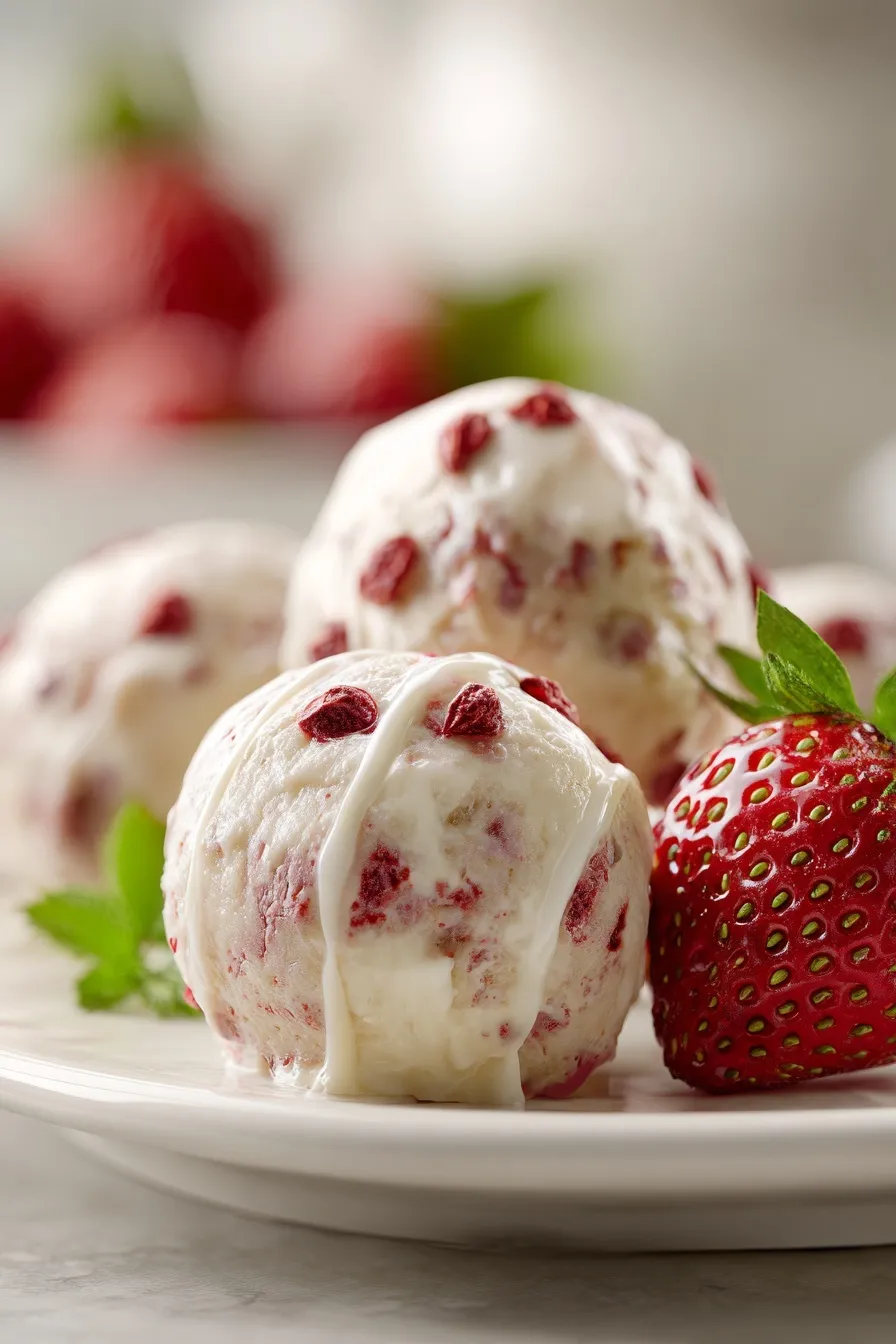 Strawberry Cheesecake Protein Balls