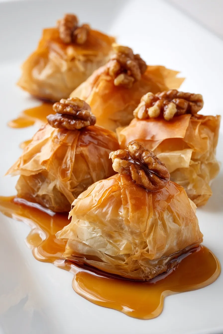 Maple Pecan Baklava Rolls