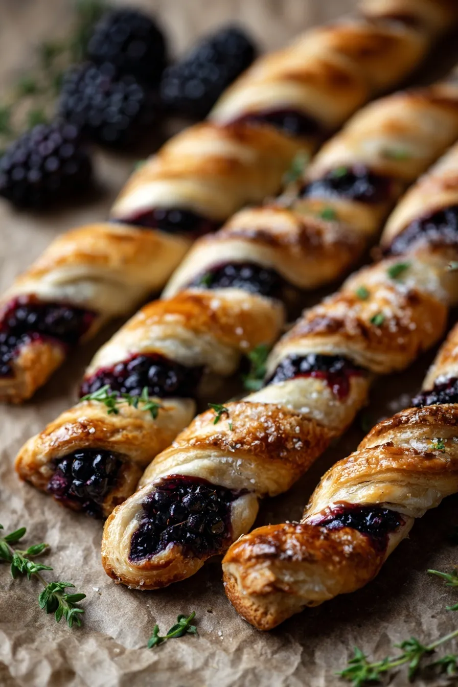 Blackberry Goat Cheese Twists
