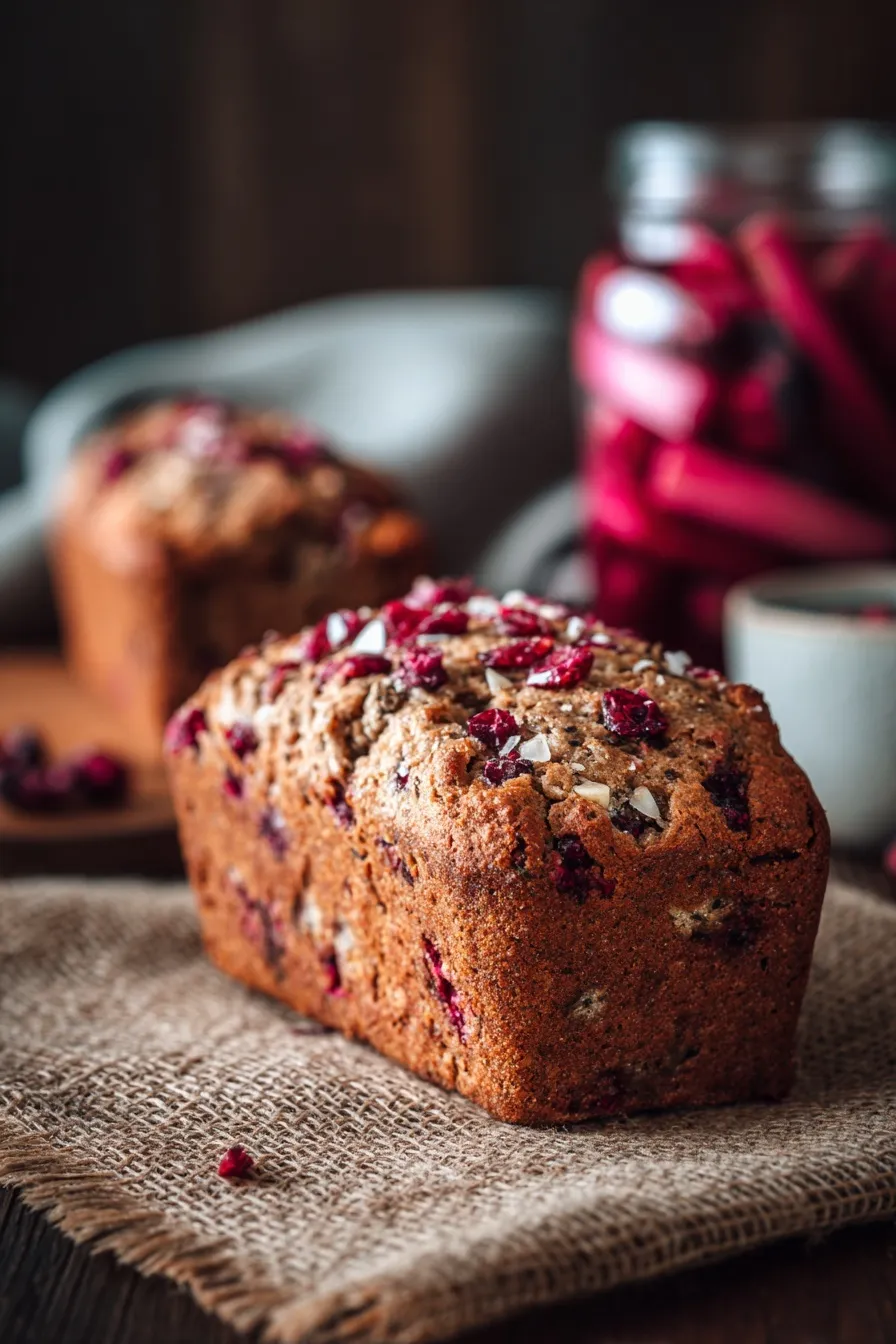 Cream cheese cranberry bread