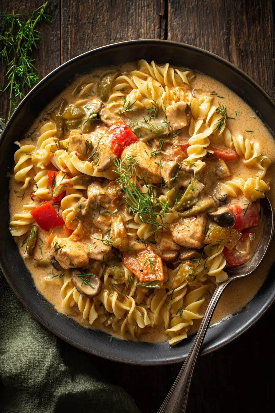 Chicken Pot Pie Pasta