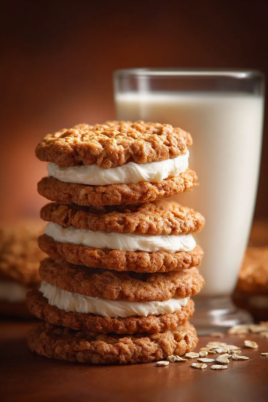 Gingerbread Oatmeal Cream Pies