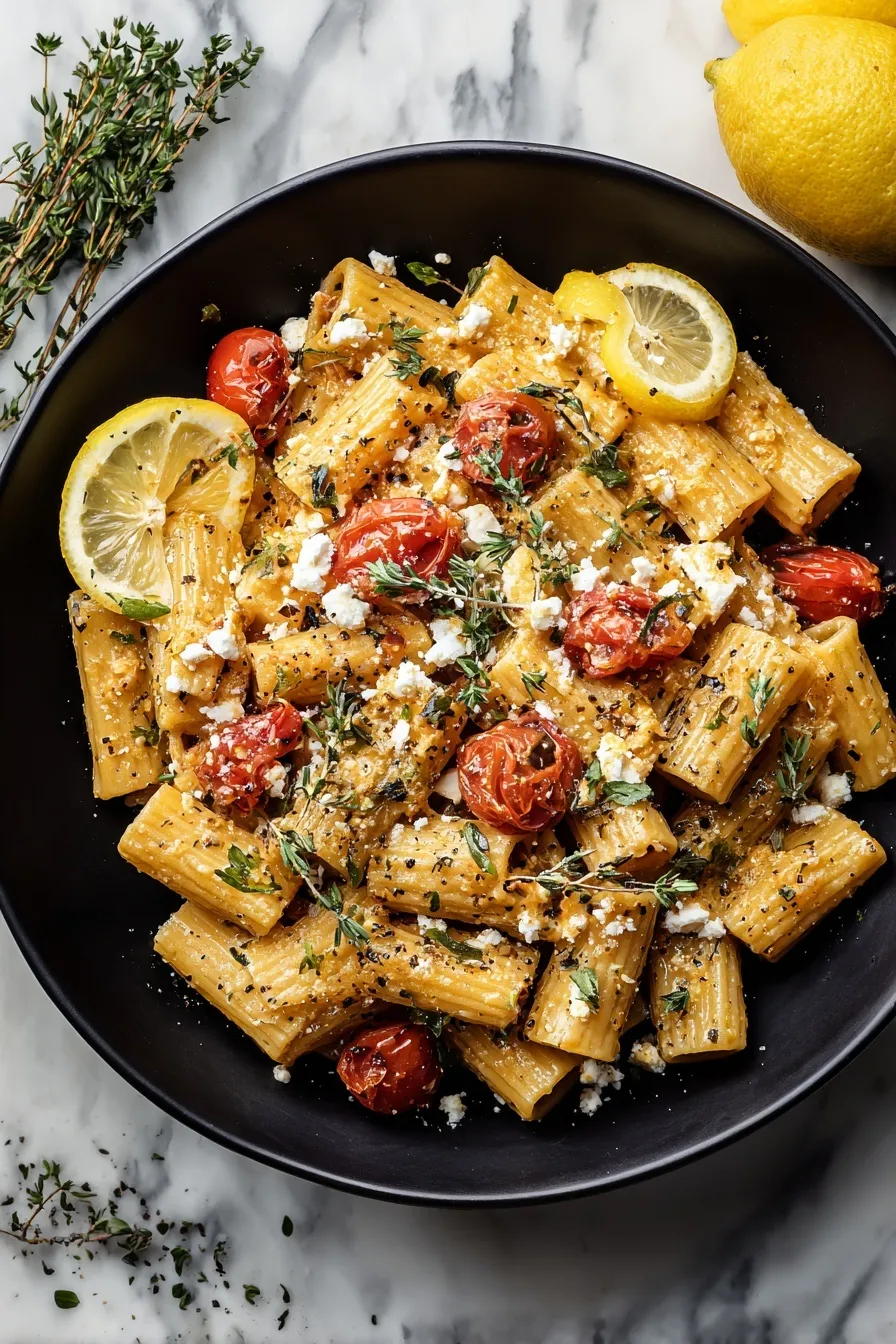 Feta Cranberry Rigatoni Salad