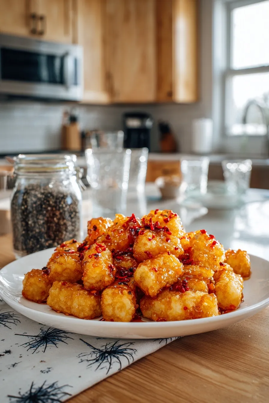 Spicy Honey Cauliflower Bites