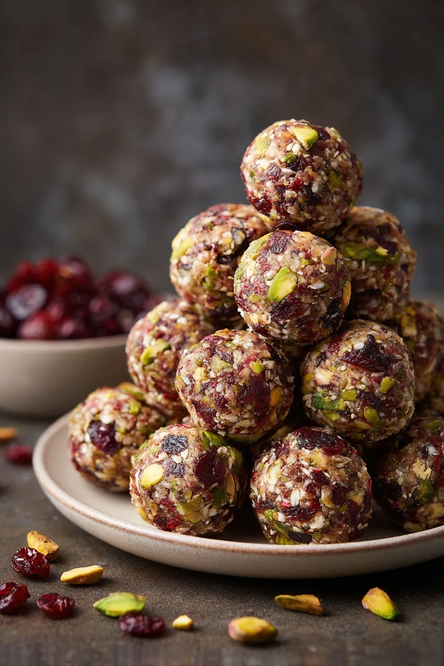 Cranberry Pistachio Bites