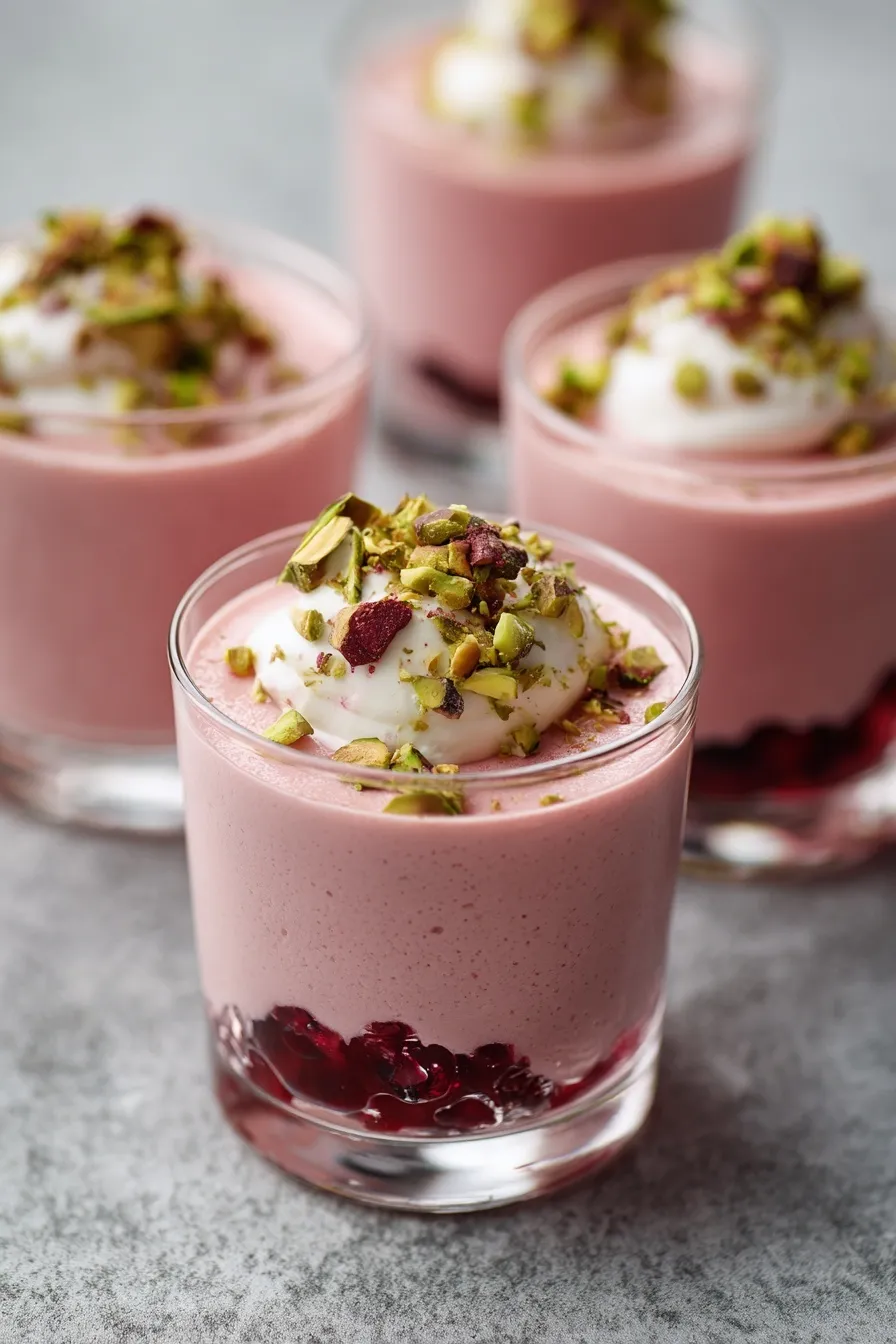 Cranberry Mascarpone Mousse Cups
