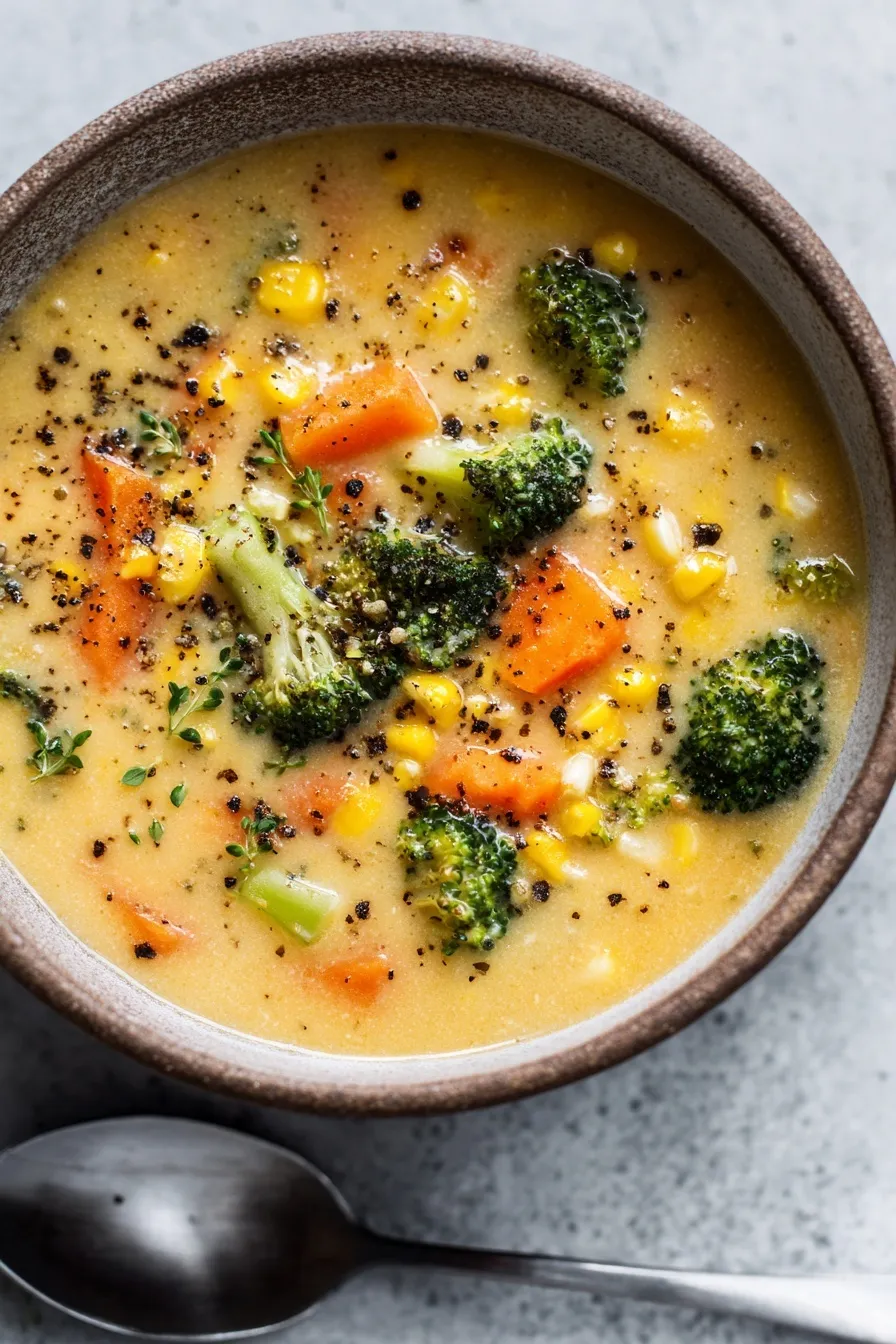 Veggie Pot Pie Soup