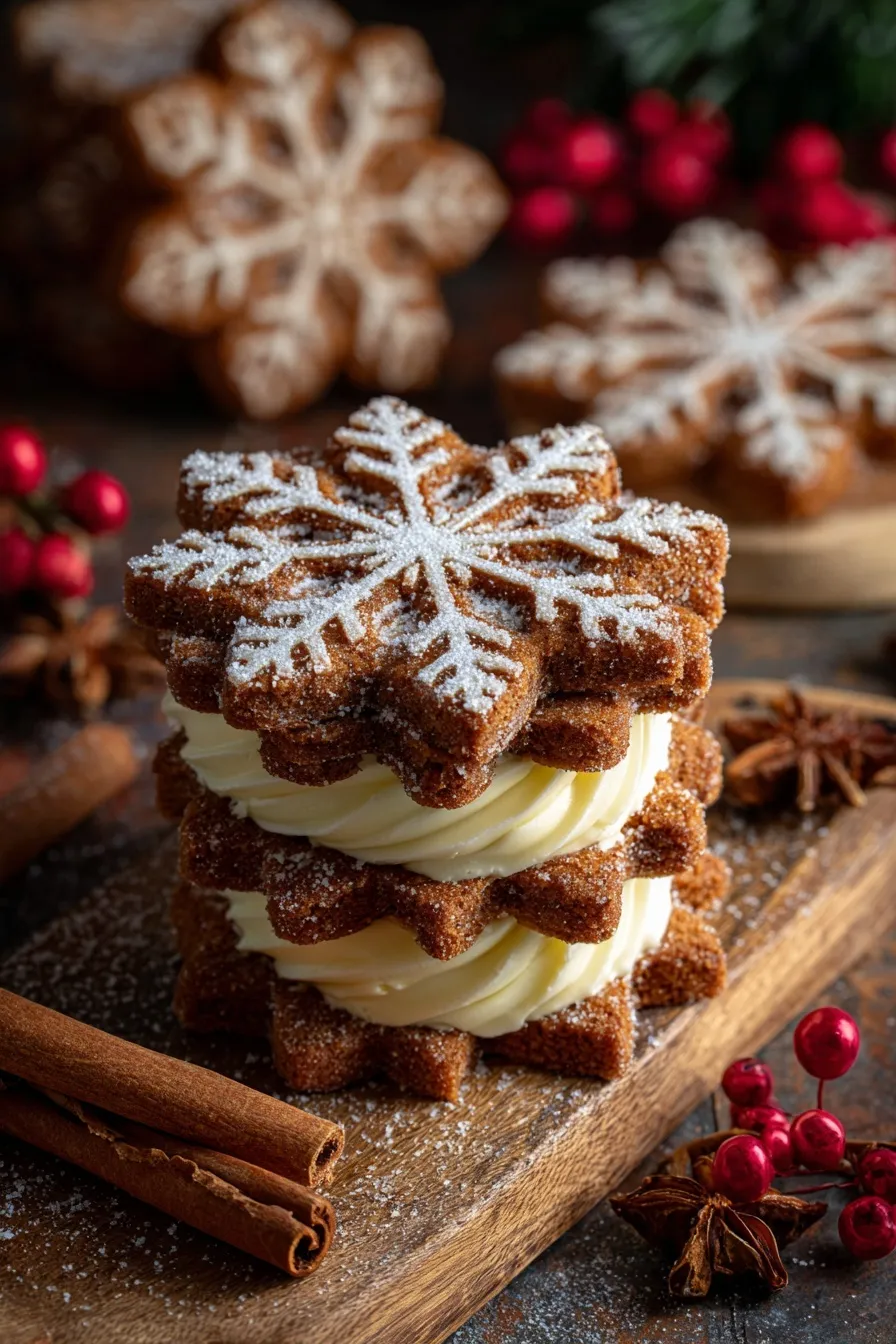 Gingerbread Cheesecake Cookies