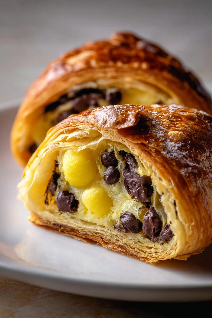 chocolate croissant breakfast bake